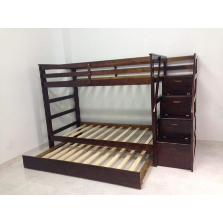 B165 Eps : Giường 2 Tầng Cầu Thang Liên Hợp - 1m